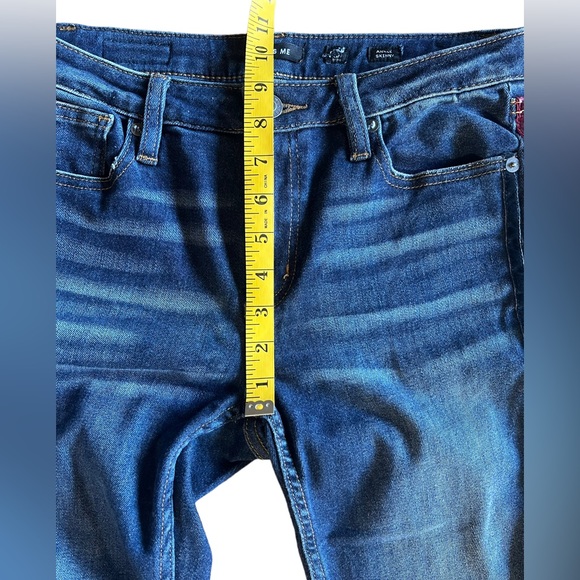 MISS ME Velvet Side Stripe Ankle Skinny Denim Jeans Sz 28 Stretch MSRP $99 Beads - Picture 11 of 14